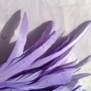 Lilac Purple Rooster Feathers