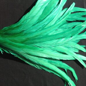 Emerald Green Rooster Feathers