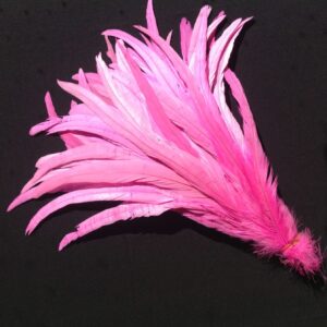 Bubblegum Pink Rooster Feathers
